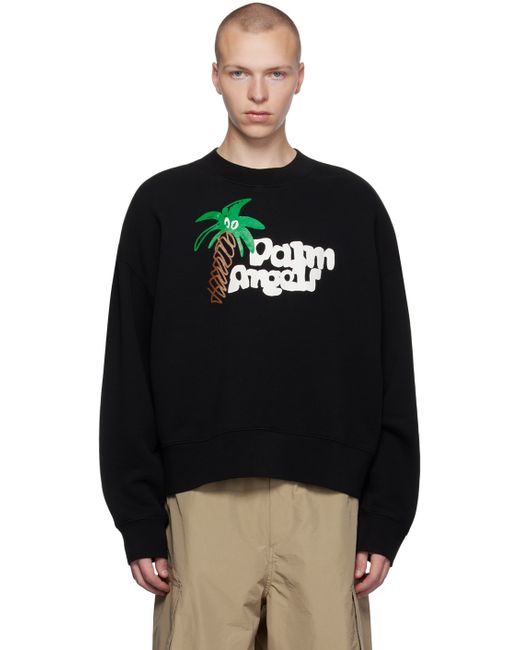 Palm Angels Black Sketchy Sweatshirt