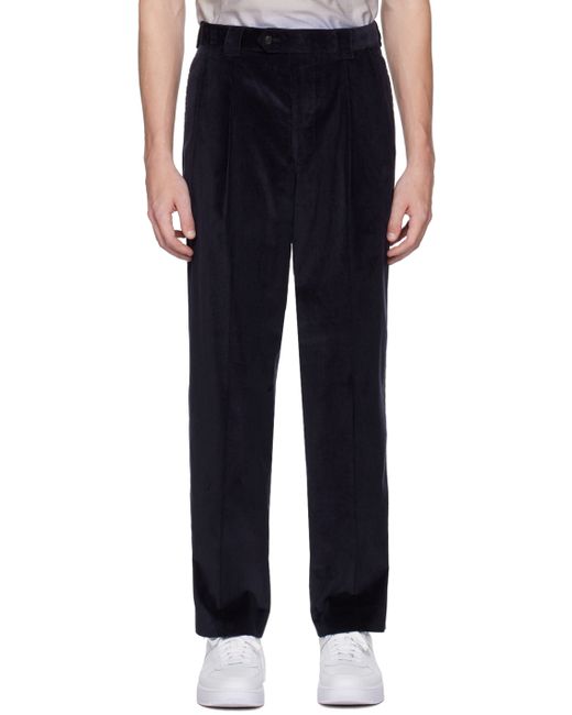 Paul Smith Navy Pleated Trousers
