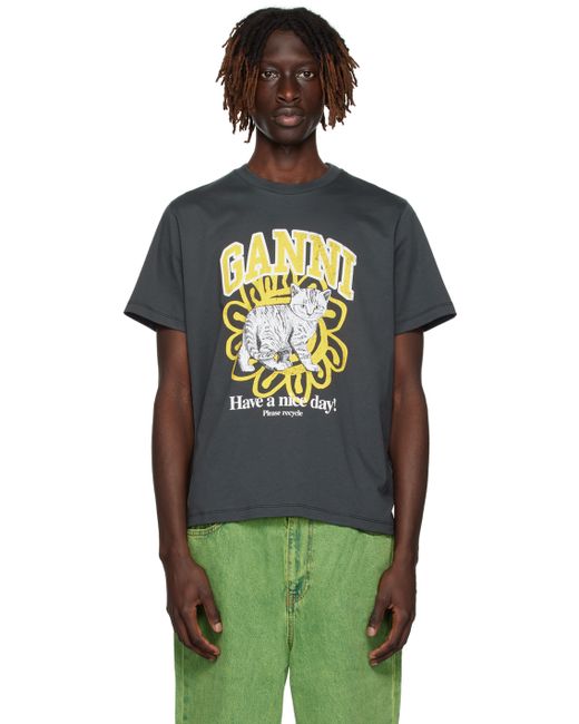 Ganni Cat T-Shirt