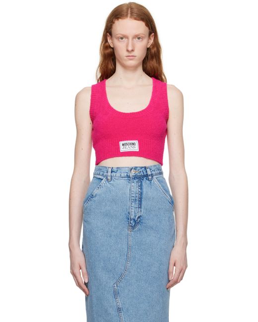 Moschino Jeans Patch Tank Top