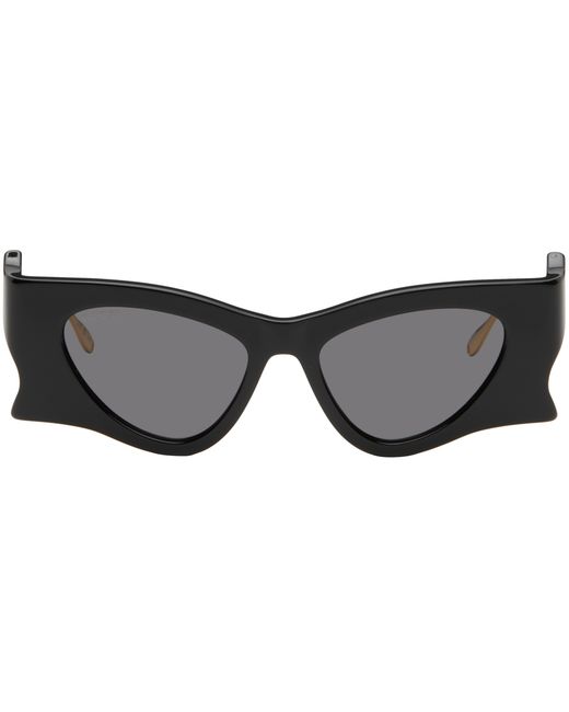 Gucci Black Gold Cat-Eye Sunglasses