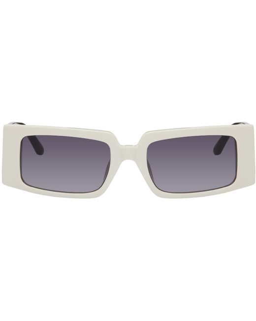 Linda Farrow White Black Magda Butrym Edition Sunglasses