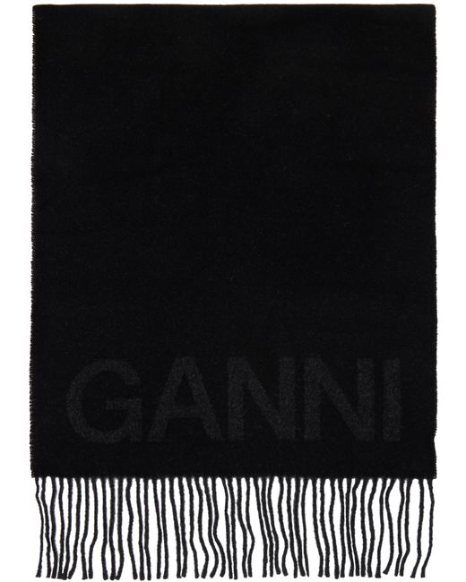 Ganni Logo Scarf