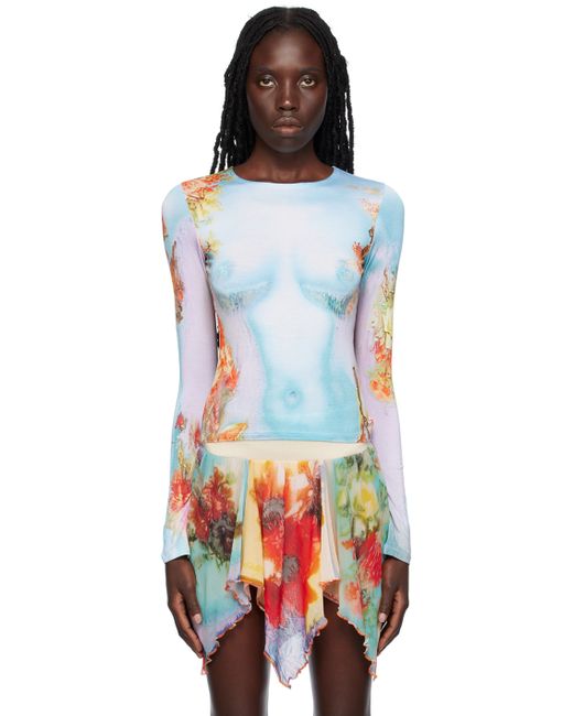 Jean Paul Gaultier The Body Flower Long Sleeve T-Shirt