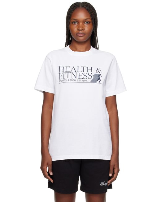Sporty & Rich White Health Fitness T-Shirt