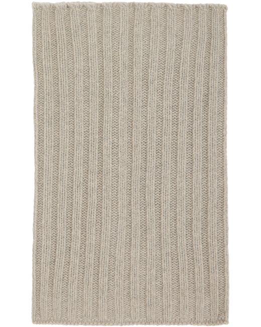 Rick Owens Off Ribbed Scarf