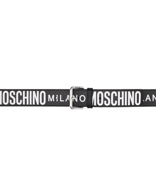 Moschino Milano Logo Belt