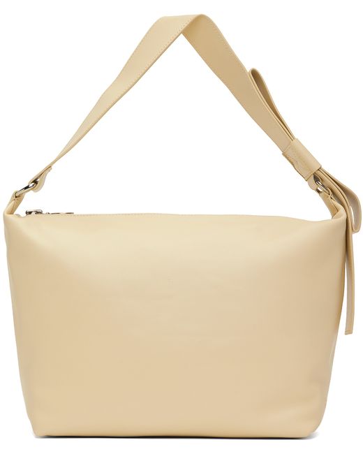 Kara Exclusive Beige XL Bow Pouch Bag
