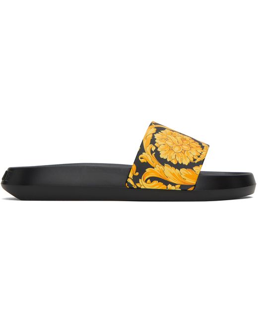 Versace Gold Barocco Slides