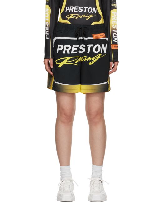 Heron Preston Yellow Preston Racing Shorts