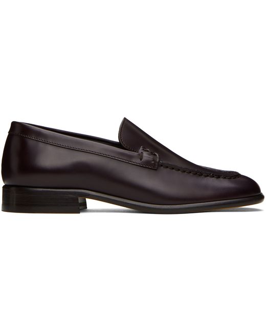 The Row Burgundy Mensy Loafers