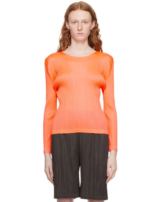Pleats Please By Issey Miyake Monthly Colors January Long Sleeve T-Shirt