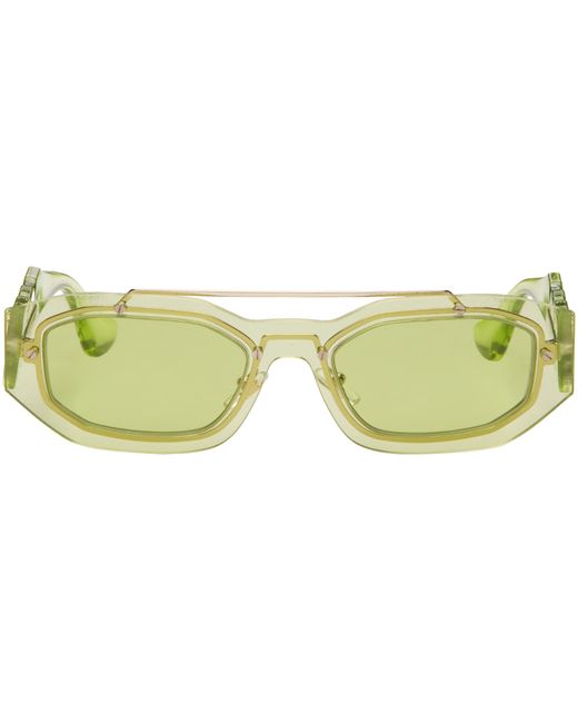 Versace Green Medusa Biggie Sunglasses