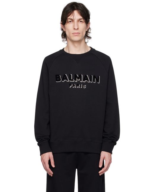 Balmain Flocked Sweatshirt