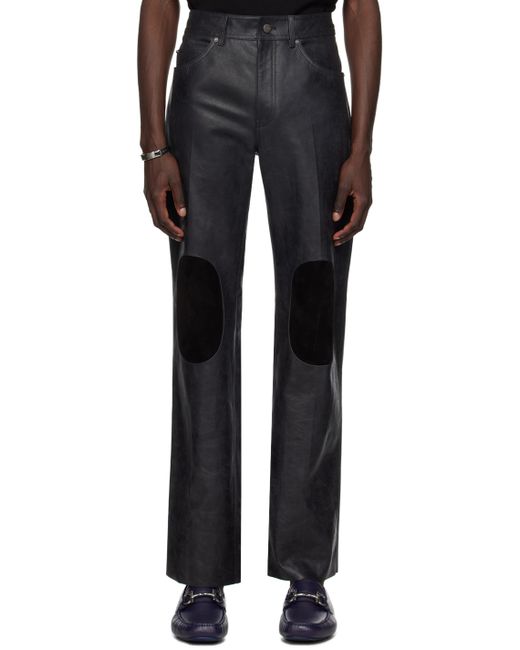 Ferragamo 5 Pocket Leather Pants