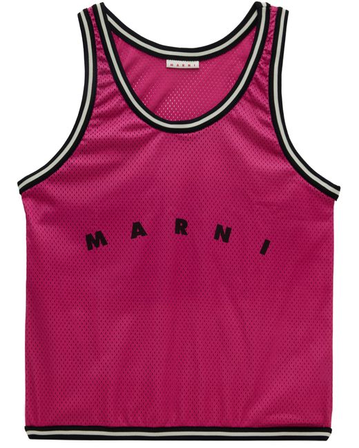 Marni Pink Logo Tote