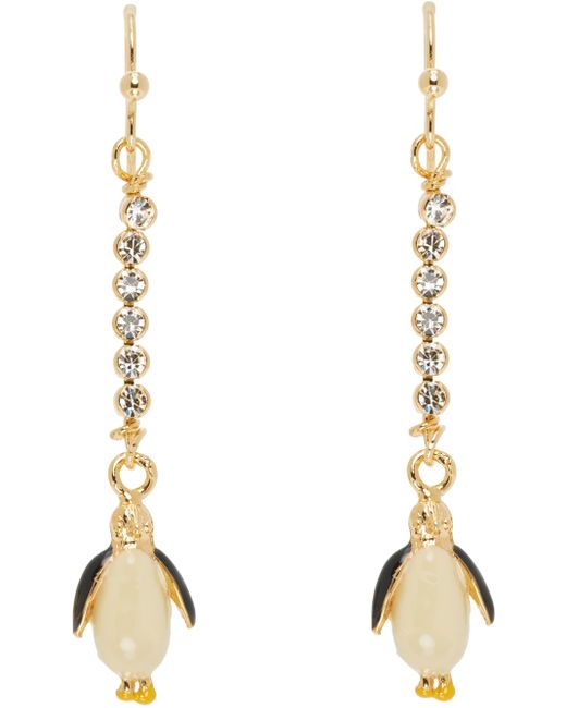 Marni Gold Penguin Earrings
