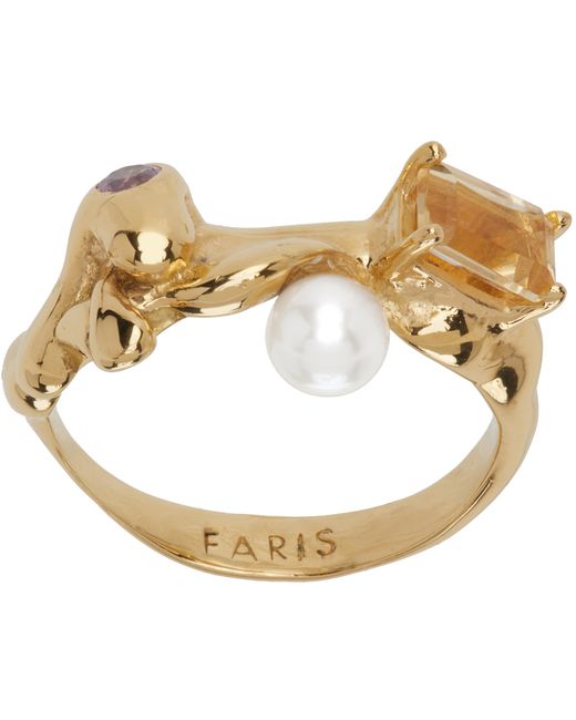 Faris Exclusive Gold Menage Ring
