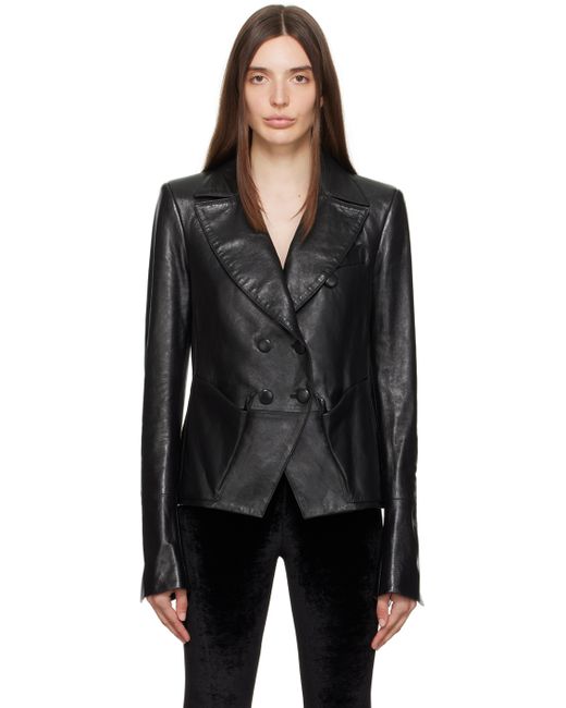 Tom Ford Double-Breasted Leather Jacket