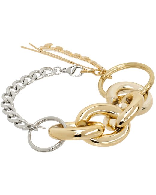 Bless Gold Materialmix Hairpin Bracelet