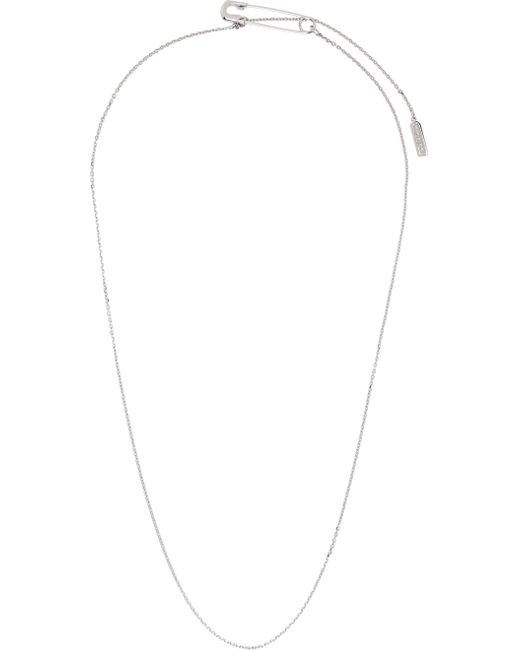 Numbering Safety Pin Necklace