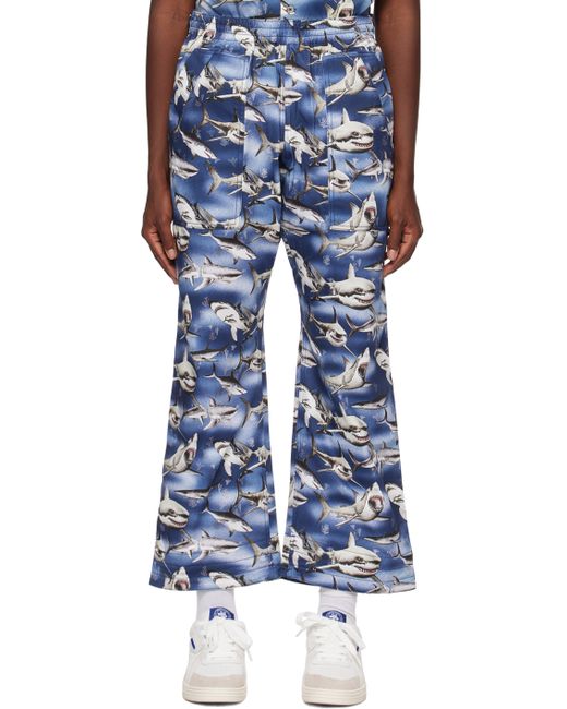 Palm Angels Black Sharks Trousers