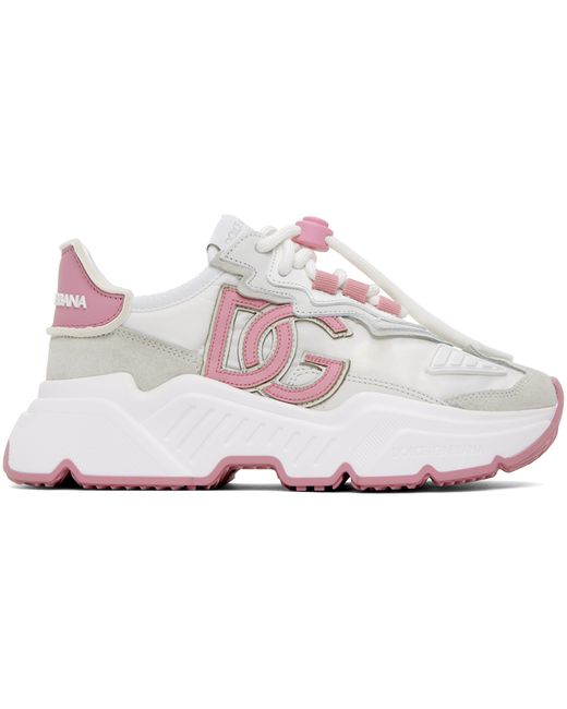 Dolce & Gabbana Pink Daymaster Sneakers