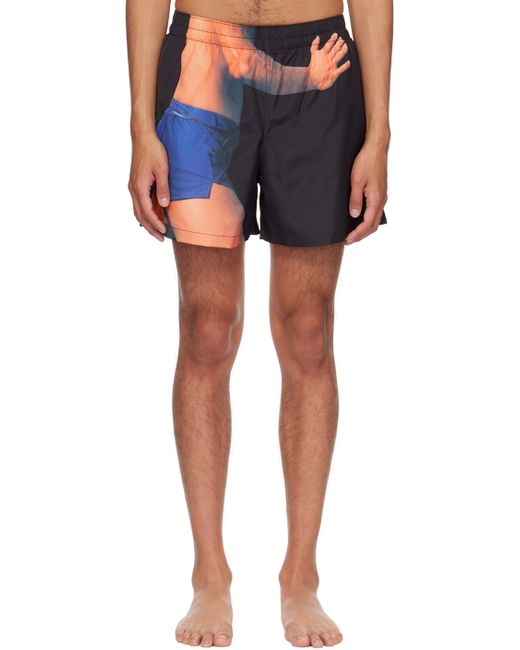 J.W.Anderson Black Printed Swim Shorts