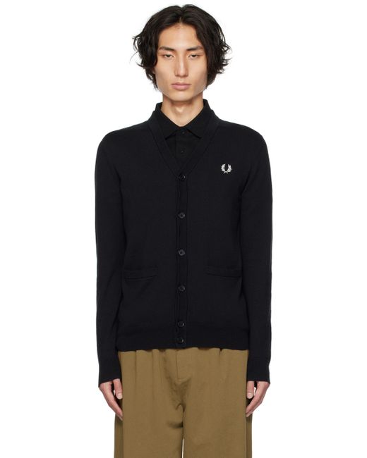Fred Perry Embroidered Cardigan