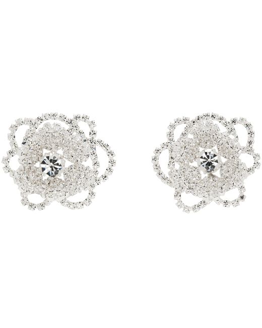 Magda Butrym Crystal Blooming Flower Earrings