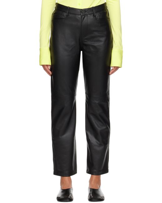 Proenza Schouler White Label Straight Leather Pants