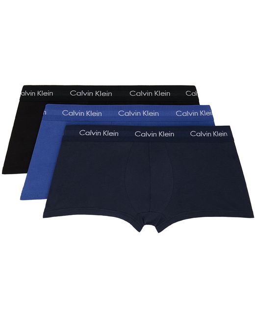 Calvin Klein Three-Pack Multicolor Low-Rise Boxers