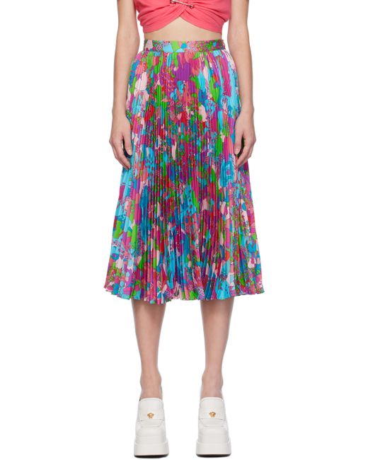 Versace Multicolor Dua Lipa Edition Midi Skirt