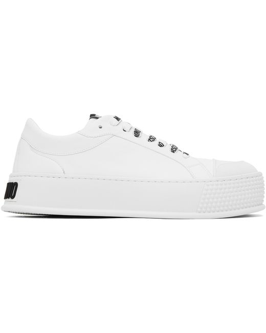 Moschino Faux-Leather Sneakers