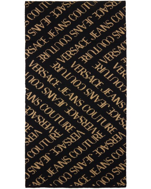 Versace Jeans Couture Gold Metallic Scarf