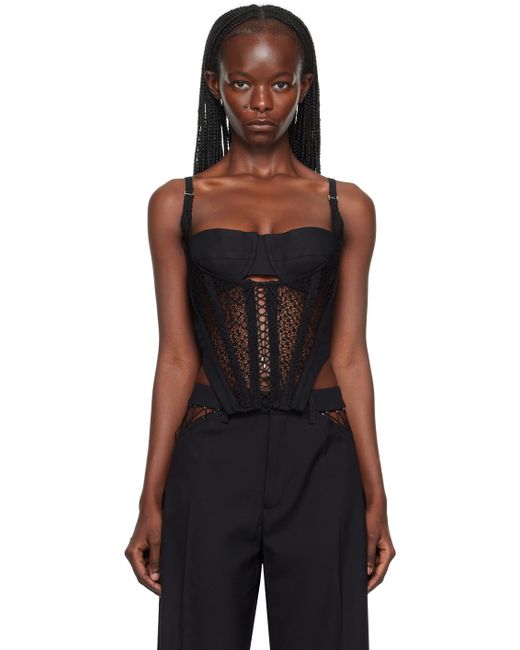 Dion Lee Lace-Up Corset Tank Top