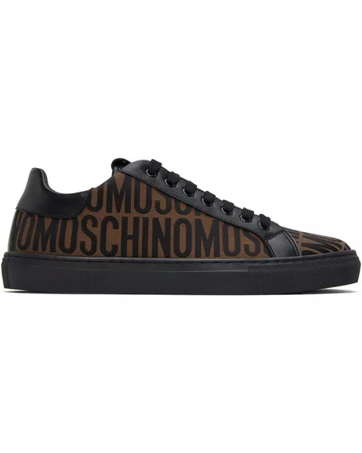 Moschino Black Jacquard Sneakers