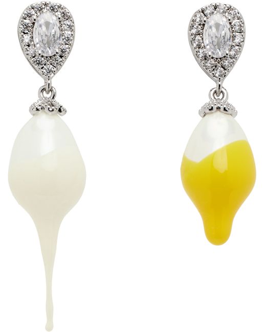 Ottolinger Yellow Pearl Drop Earrings