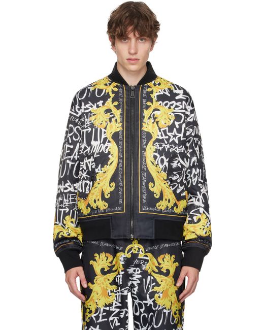 Versace Jeans Couture Graffiti Bomber Jacket
