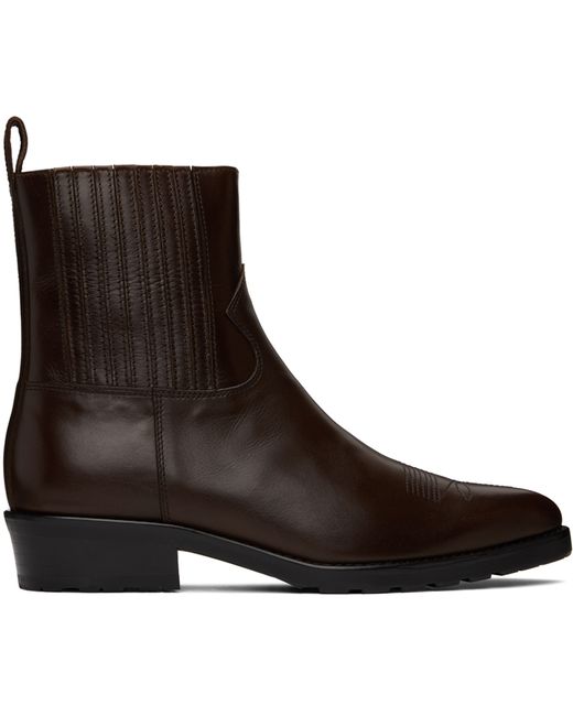 Toga Virilis Exclusive Hard Leather Chelsea Boots