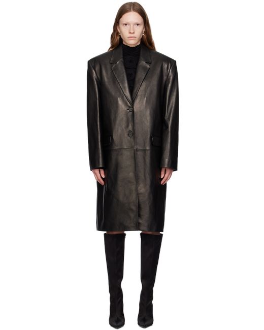 Magda Butrym Oversized Leather Jacket
