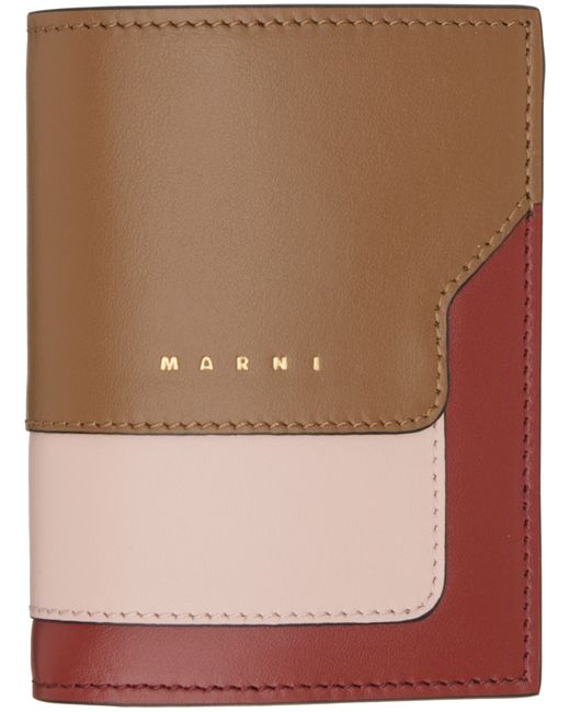 Marni Burgundy Bi-Fold Wallet