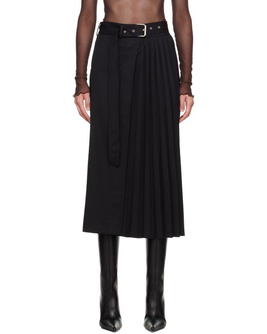 Lvir Exclusive Belted Midi Skirt