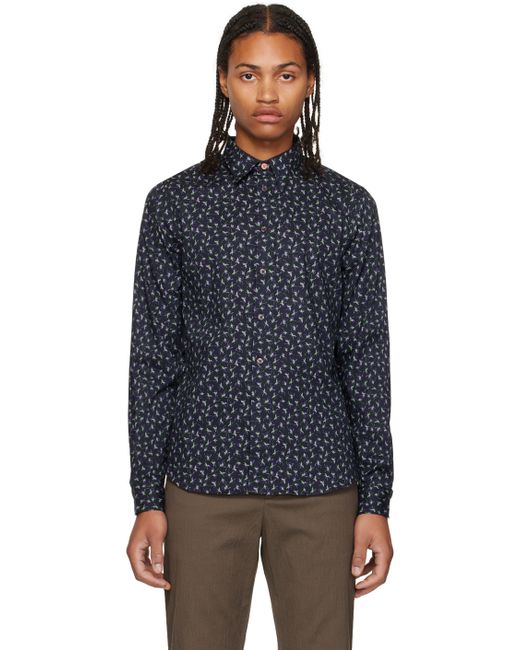PS Paul Smith Navy Floral Shirt