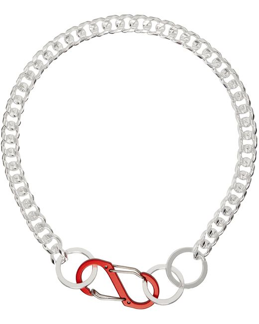 Martine Ali Exclusive Red Curb Chain Necklace