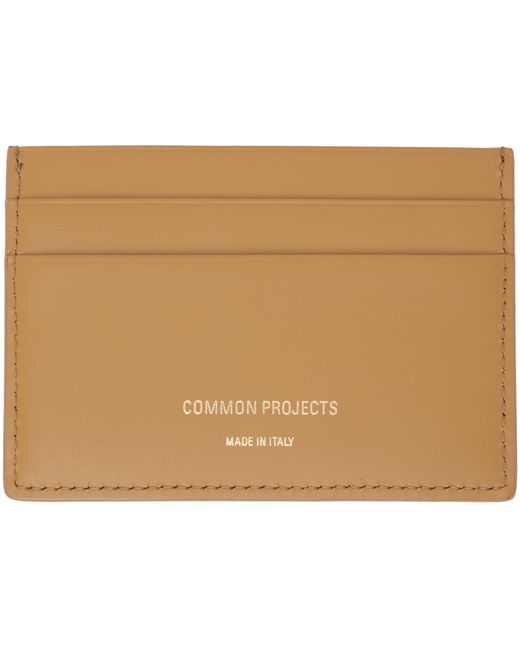 Common Projects Tan Stamp Card Holder