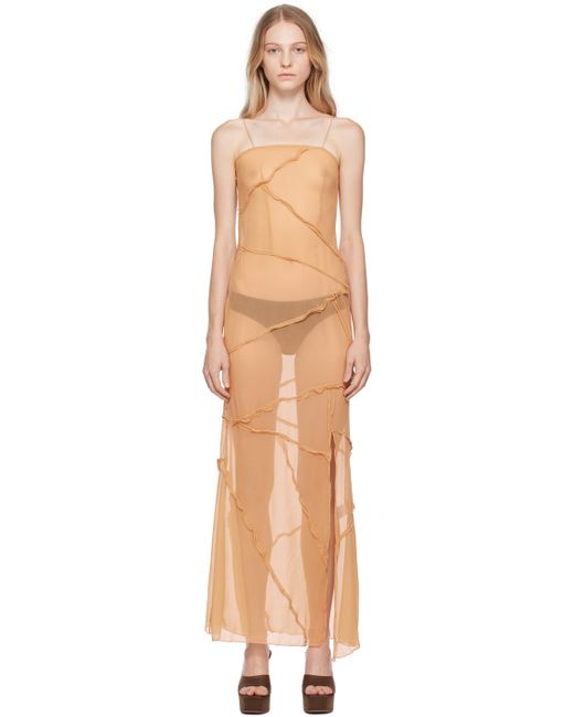 Kim Shui Semi-Sheer Midi Dress