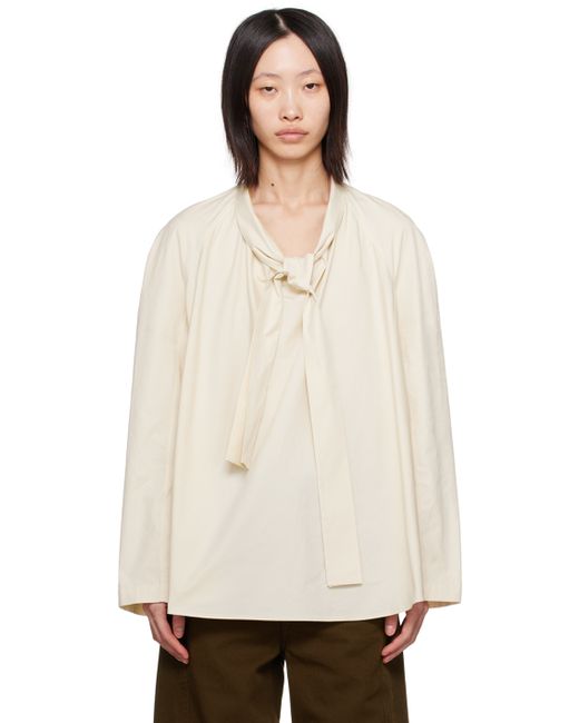 Lemaire Off-White Ascot Blouse