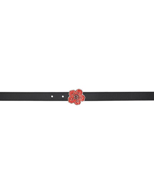 Kenzo Paris Thin Boke Flower Reversible Belt