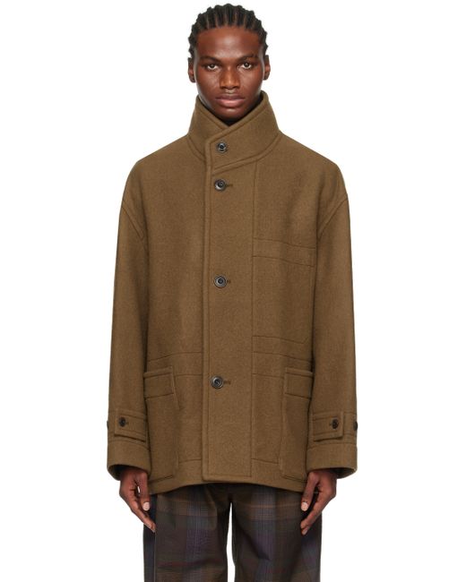Lemaire Brown Boxy Coat